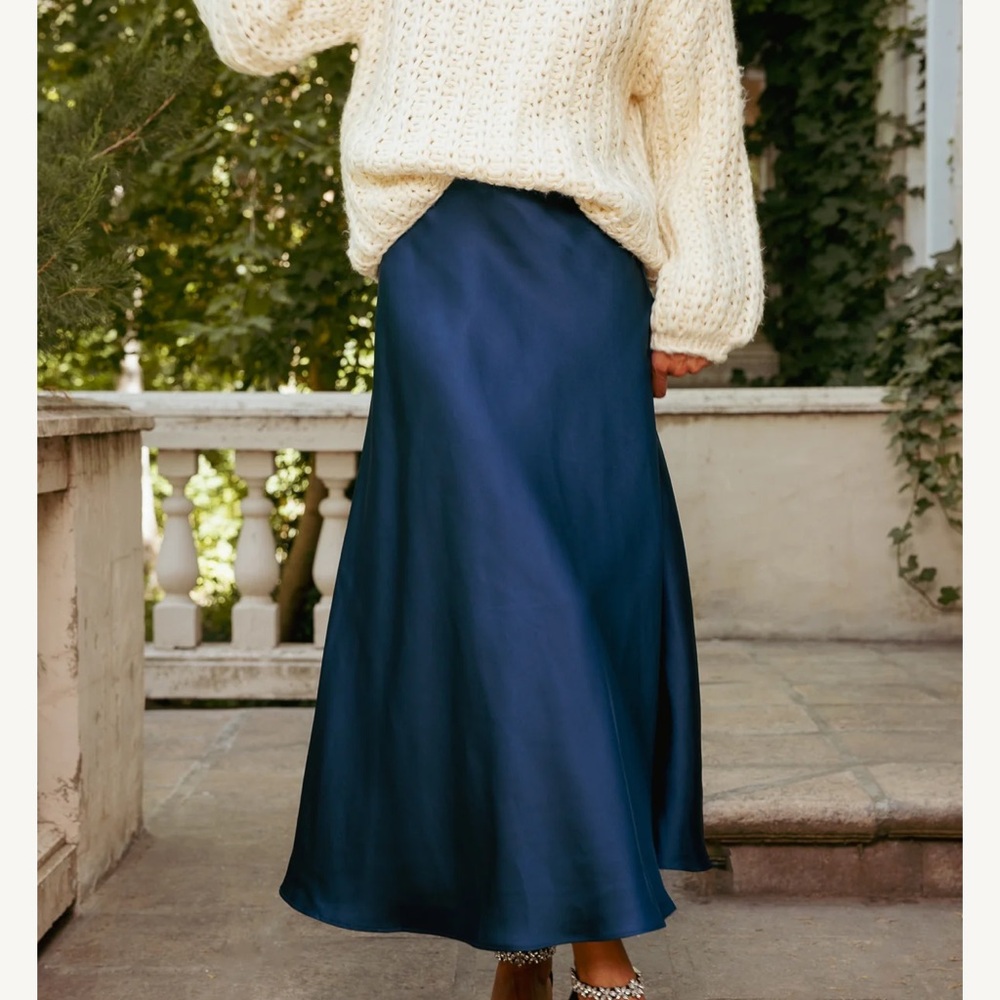 Ivy City Navy Blue Women's Skirt